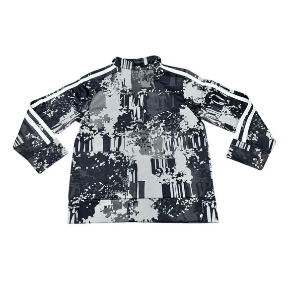 Adidas Boys Track Suit Set Size 4 Black White Stripes Jacket & Pants NWT - Picture 5 of 9